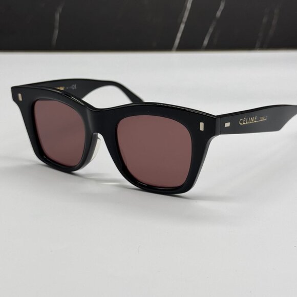 NEW CL40057F 01Y CELINE WOMEN SUNGLASSES BLACK PURPLE EYEWEAR CELINE - Picture 6 of 11